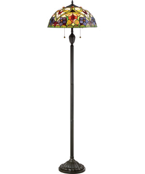 Violets Medium 2-light Floor Lamp Vintage Bronze