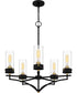 Hillside 5-light Chandelier Matte Black