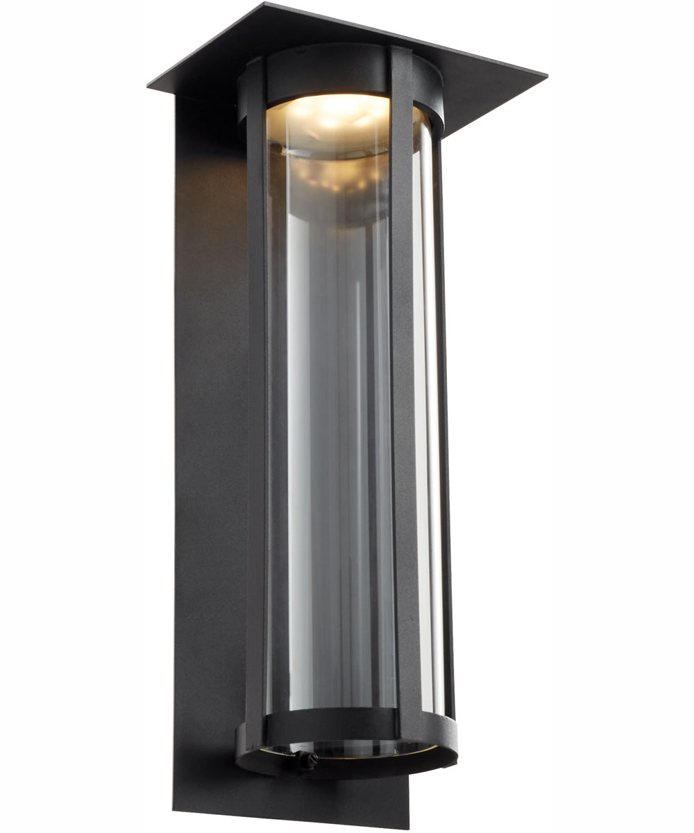 Abram 1-light LED Outdoor Wall Lantern Textured Black