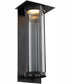 Abram 1-light LED Outdoor Wall Lantern Textured Black