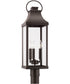 Bradford 3-Light Outdoor Post-Lantern Rain or Shine - Oiled Bronze