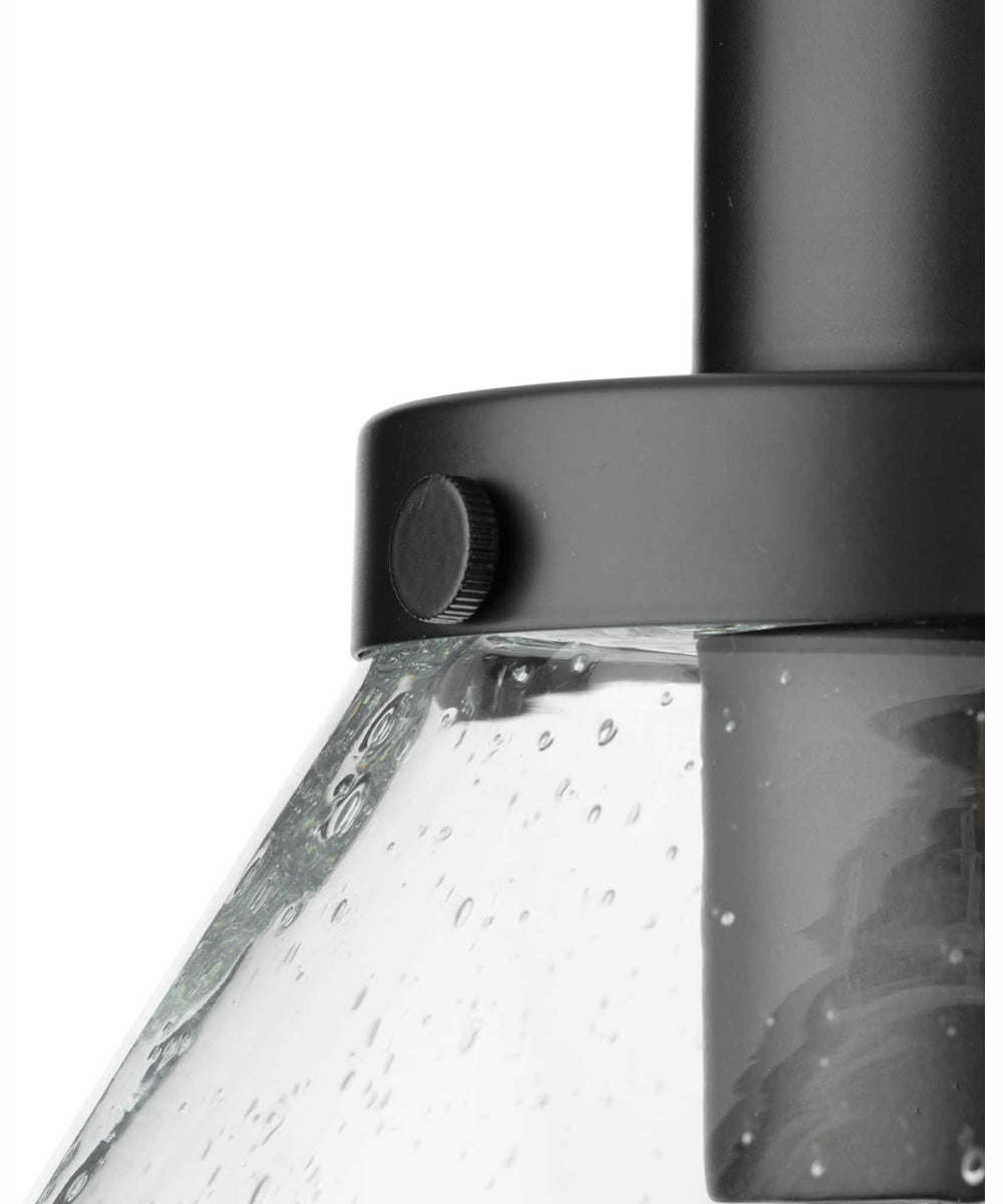 Hinton 1-Light Modern Farmhouse Pendant Matte Black