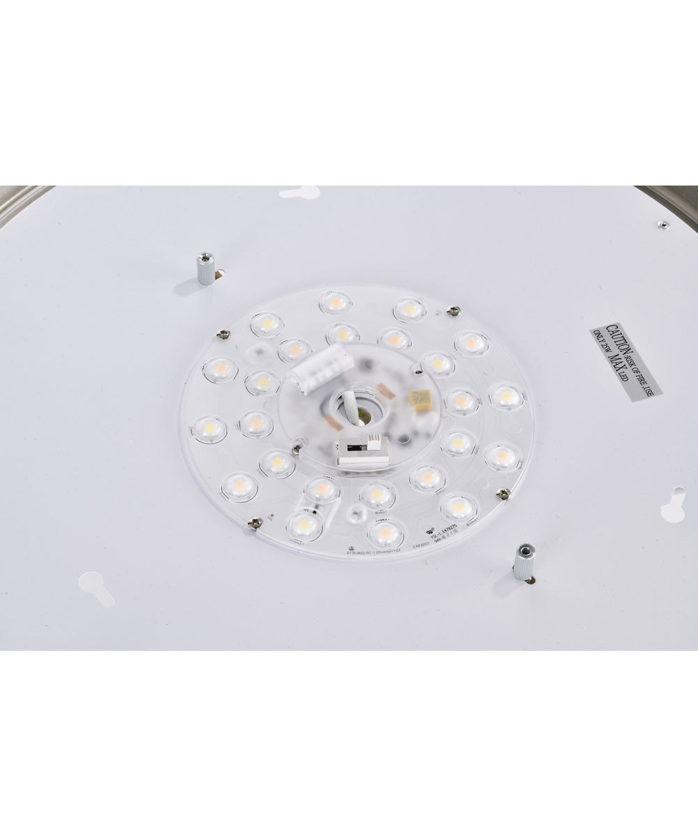 Glamour  Close-to-Ceiling Brushed Nickel