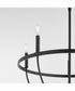 Tribute 5-light Chandelier Matte Black