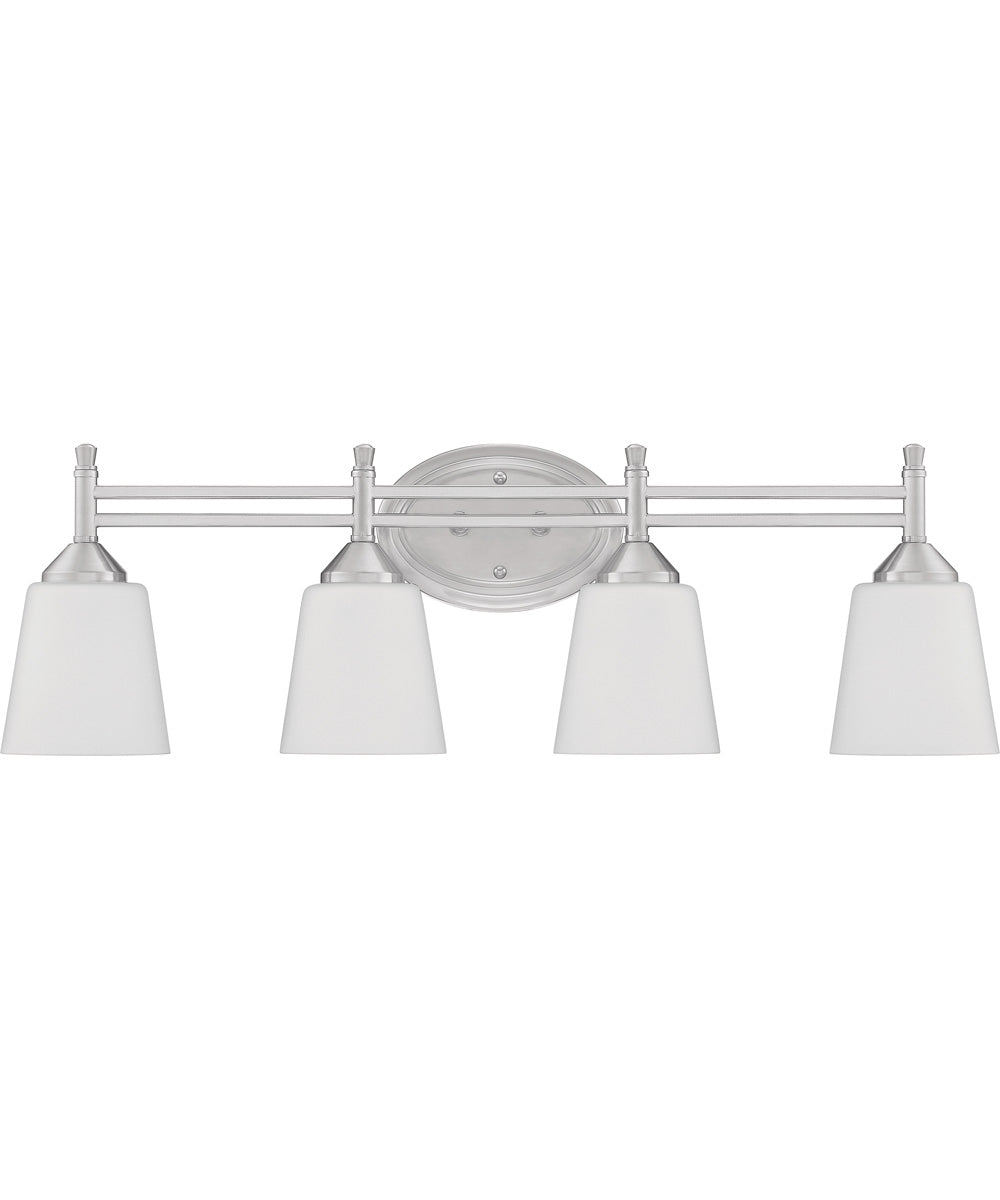 Billingsley Extra Large 4-light Bath Light Brushed Nickel