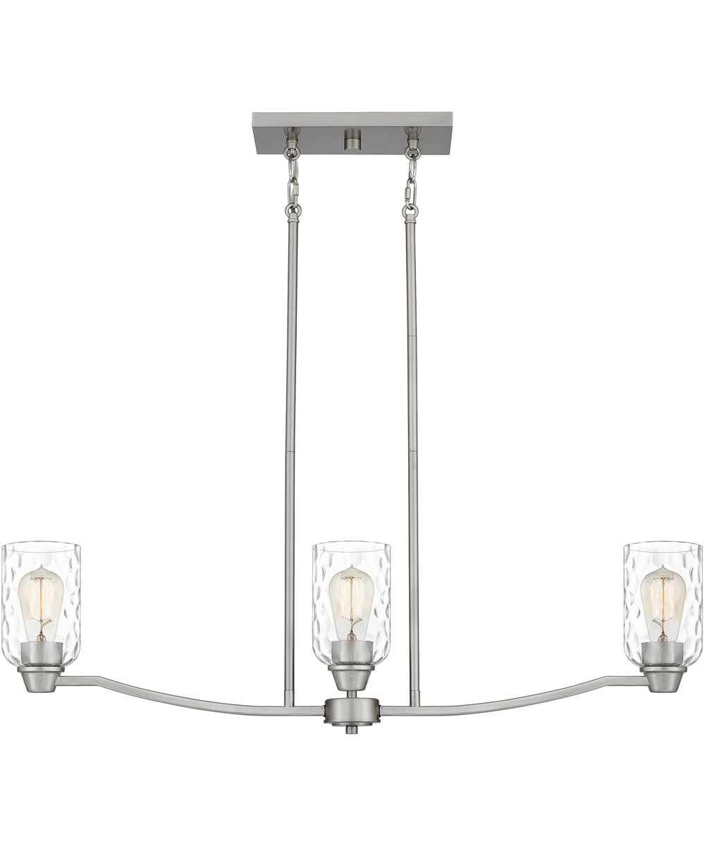 Acacia 3-light Island Light Brushed Nickel