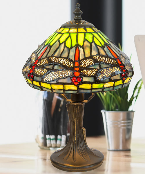 Dale Tiffany Dragonfly Table Lamp Antique Brass 7601/521