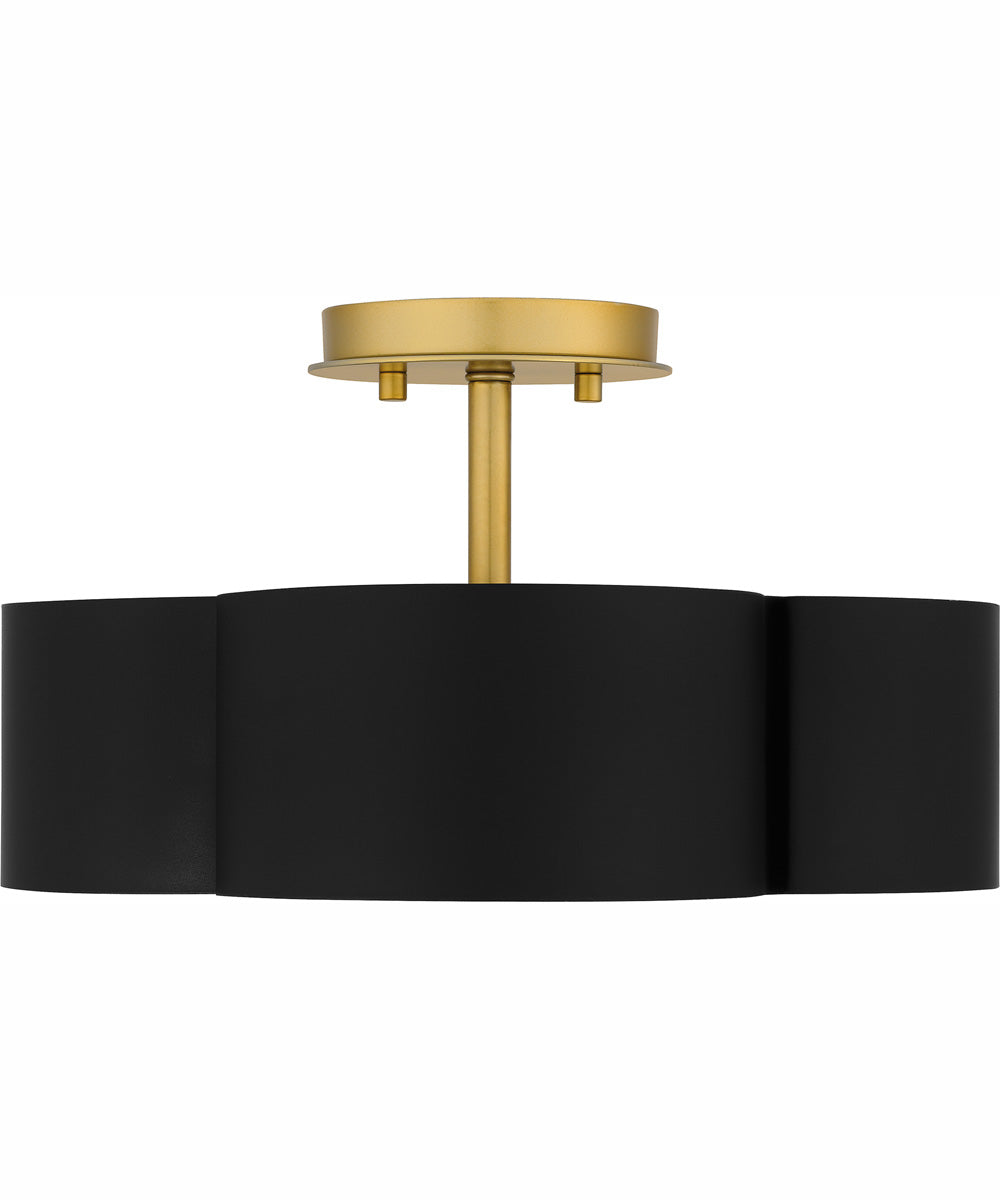 Balsam Medium 4-light Semi Flush Mount Matte Black