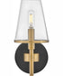 Marten 1-Light Single Light Vanity in Heritage Brass