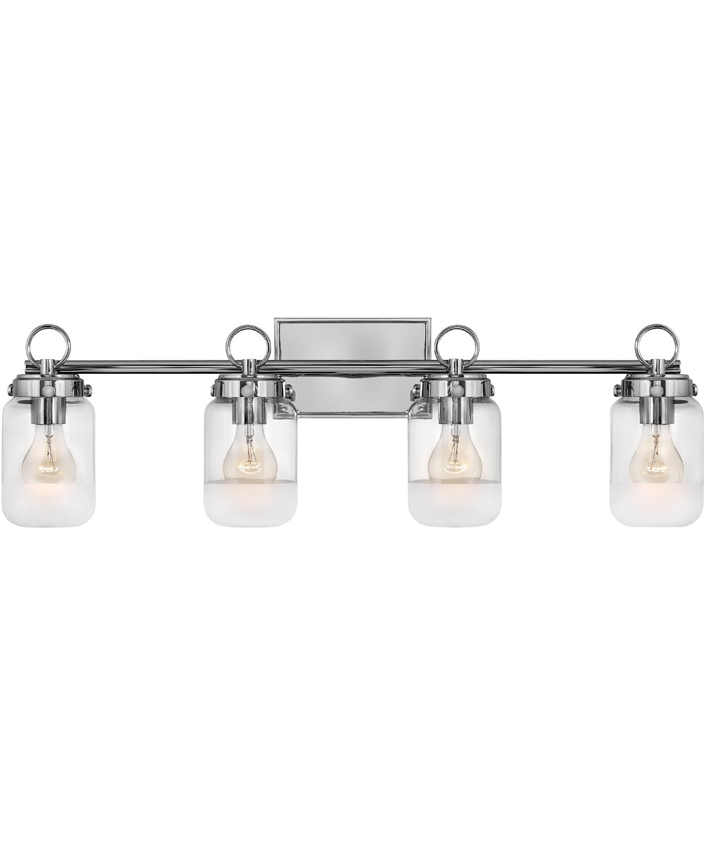 Penley 4-Light Four Light Vanity in Polished Nickel