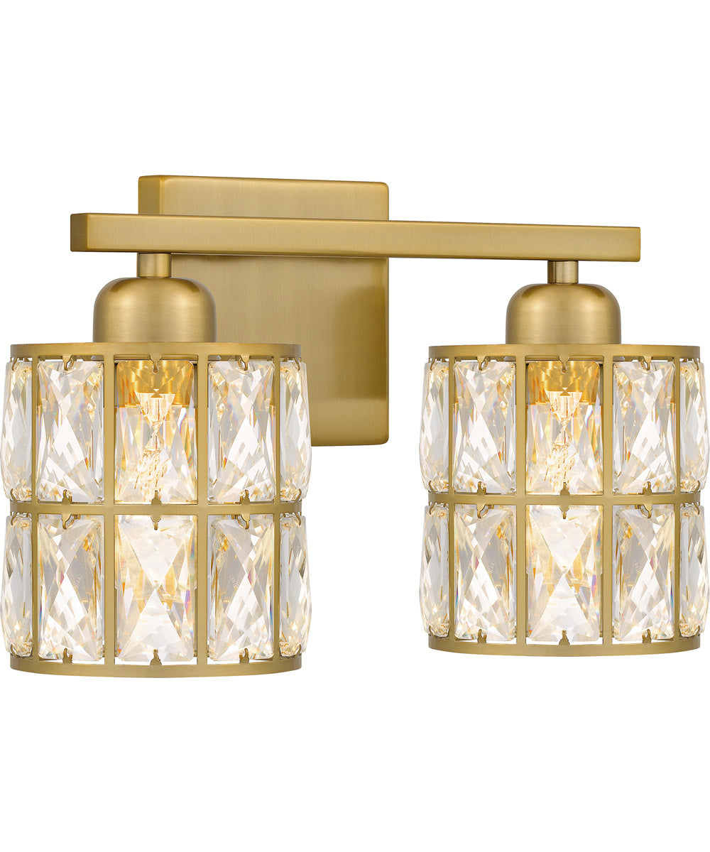 Gibson Medium 2-light Bath Light Aged Brass