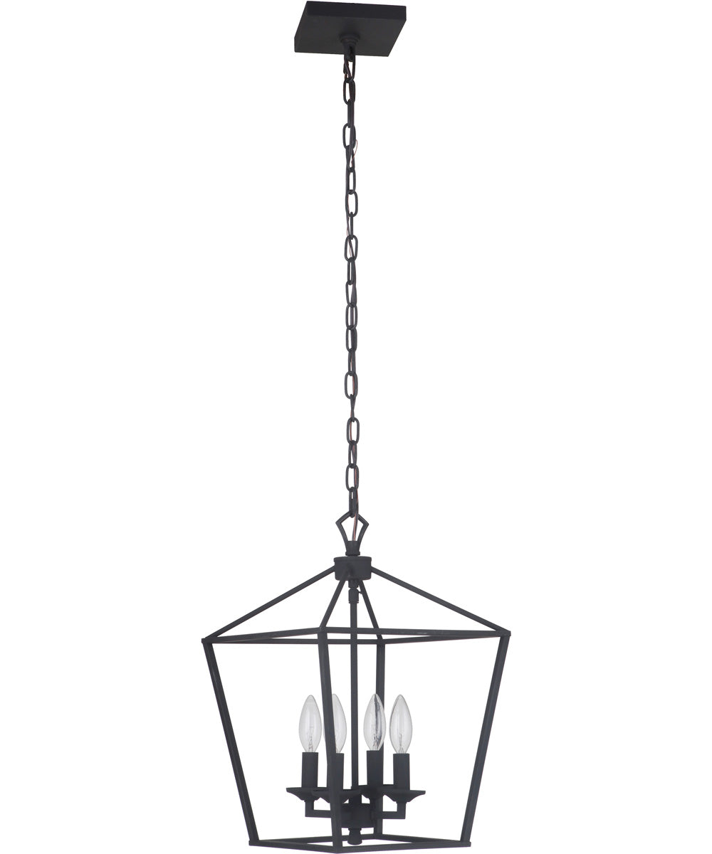 Flynt 4-Light Foyer Light Flat Black