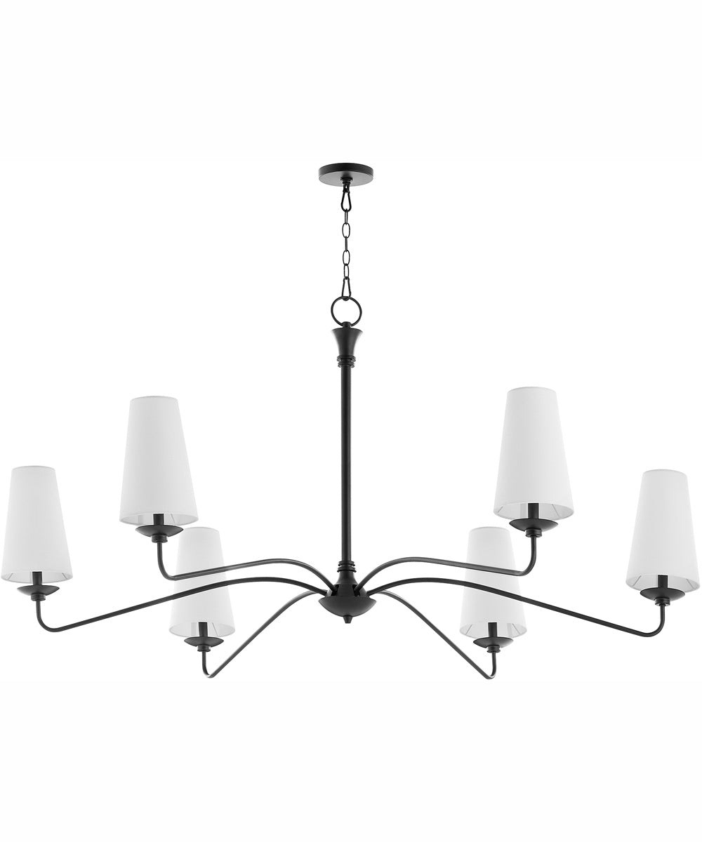 Euphora 6-light Chandelier Matte Black