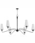 Euphora 6-light Chandelier Matte Black