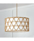 Tulum 4-Light Pendant Matte Brass