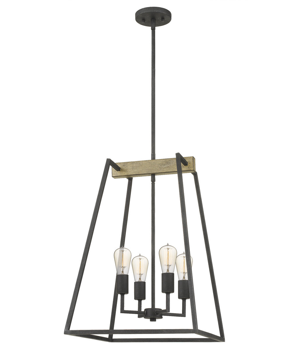 Brockton 4-light Pendant Grey Ash