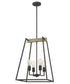 Brockton 4-light Pendant Grey Ash