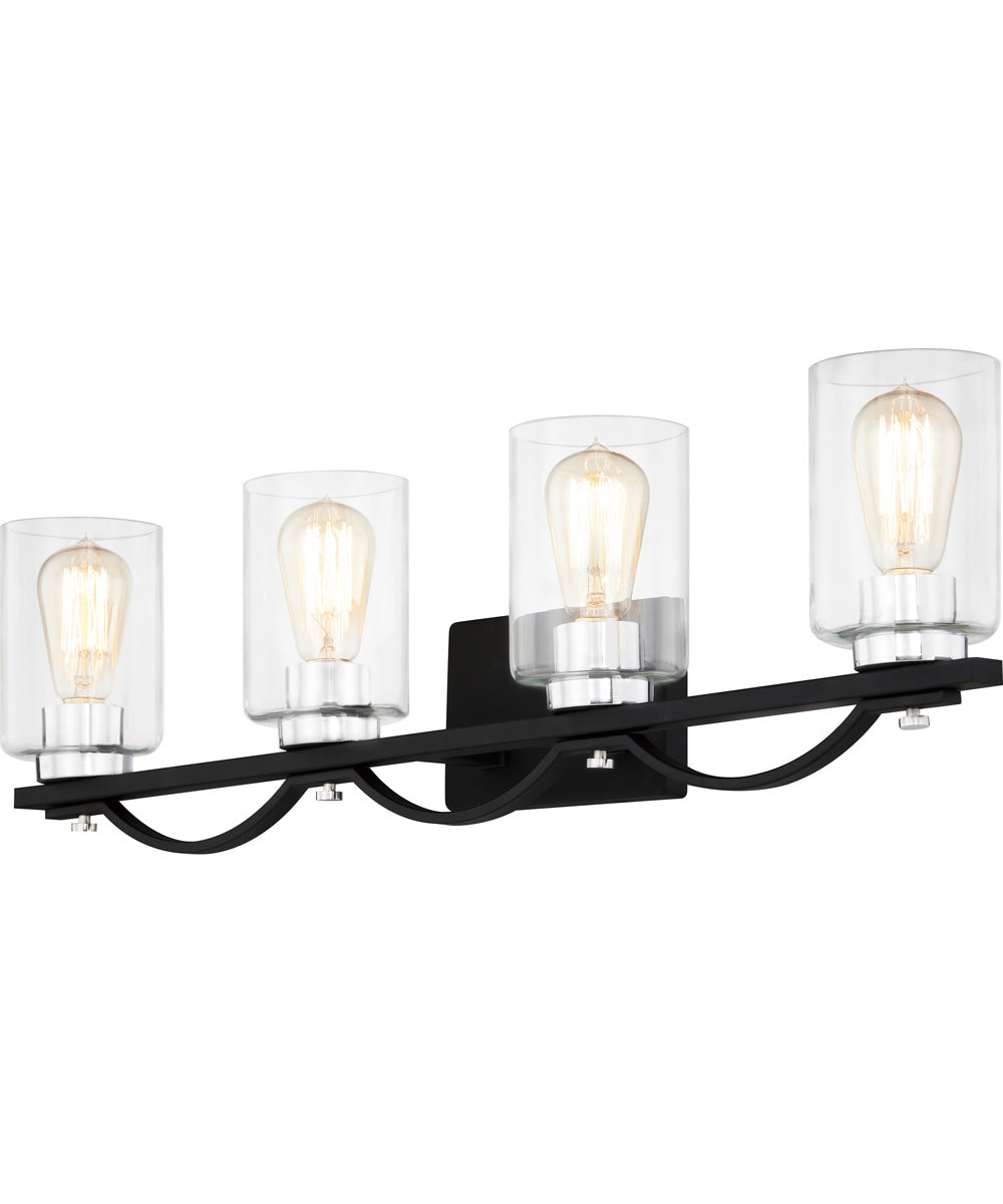 Salem Extra Large 4-light Bath Light Matte Black