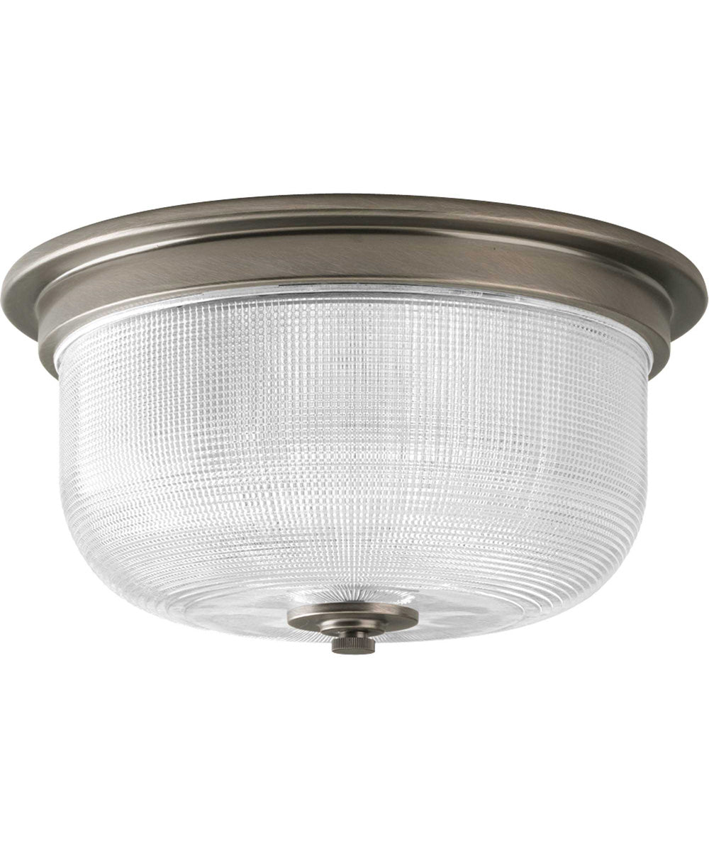 Archie 2-Light 12-3/8" Close-to-Ceiling Antique Nickel