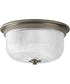 Archie 2-Light 12-3/8" Close-to-Ceiling Antique Nickel