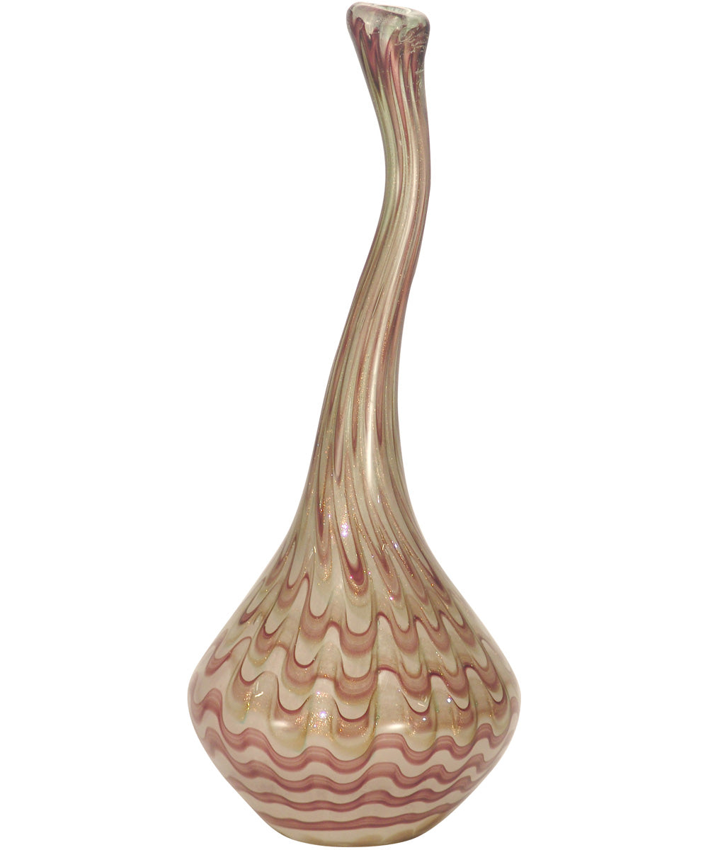 16.5 Inch H Napa Vino Hand Blown Art Glass Vase