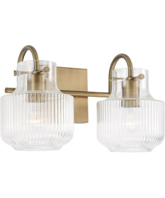 Nyla 2-Light Vanity Aged Brass