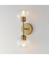 Knox 2-Light Wall Sconce Natural Aged Brass