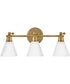 Arti 3-Light Three Light Vanity in Heritage Brass