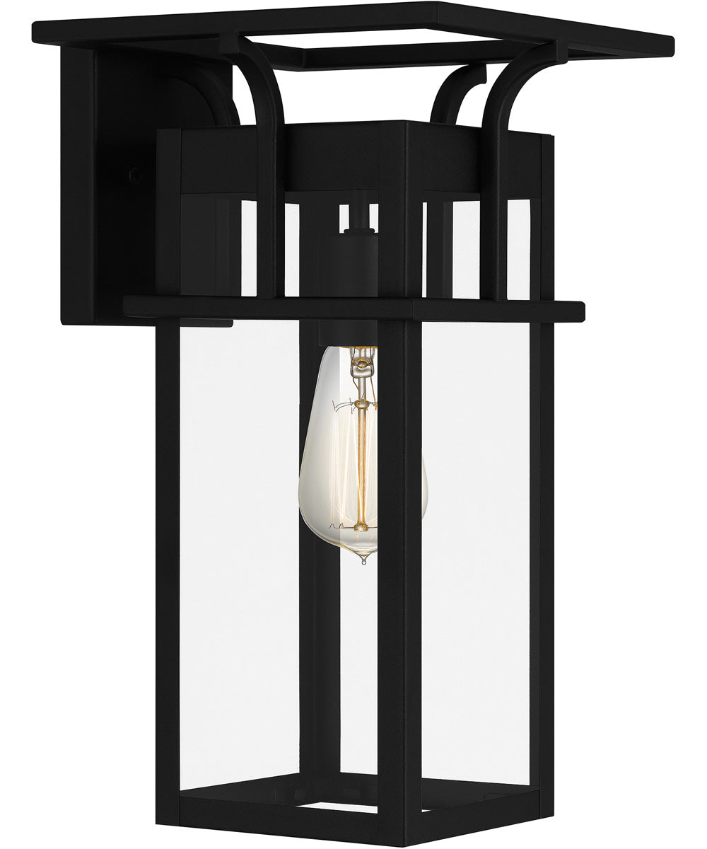 Markley Medium 1-light Outdoor Wall Light Earth Black