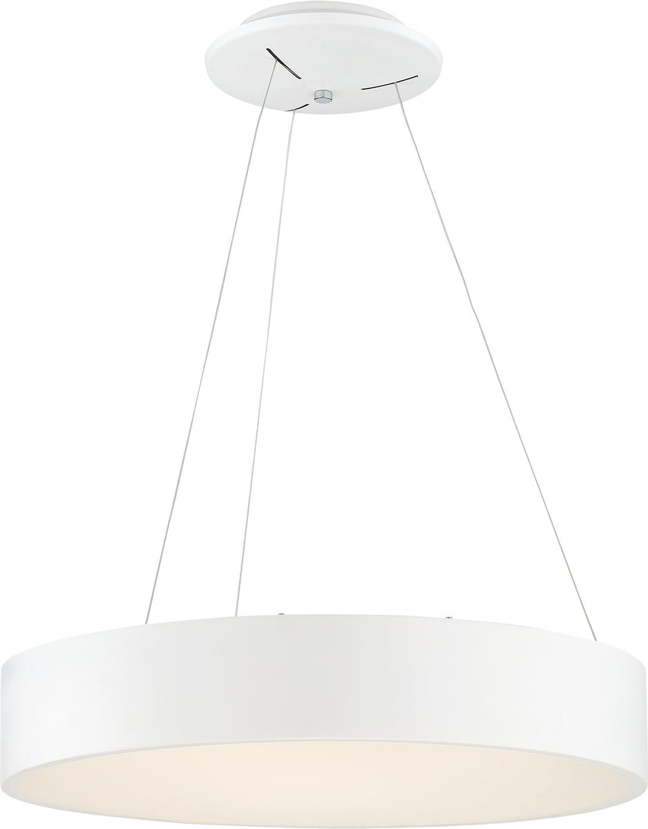 18"W Orbit 1-Light LED Pendant White