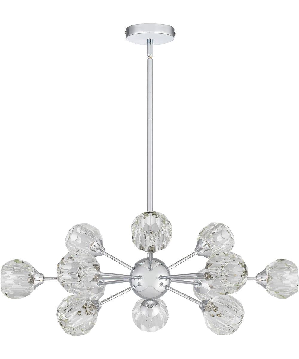 Spellbound 12-light Chandelier Polished Chrome