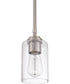 Stowe 1-Light Mini Pendant Brushed Polished Nickel