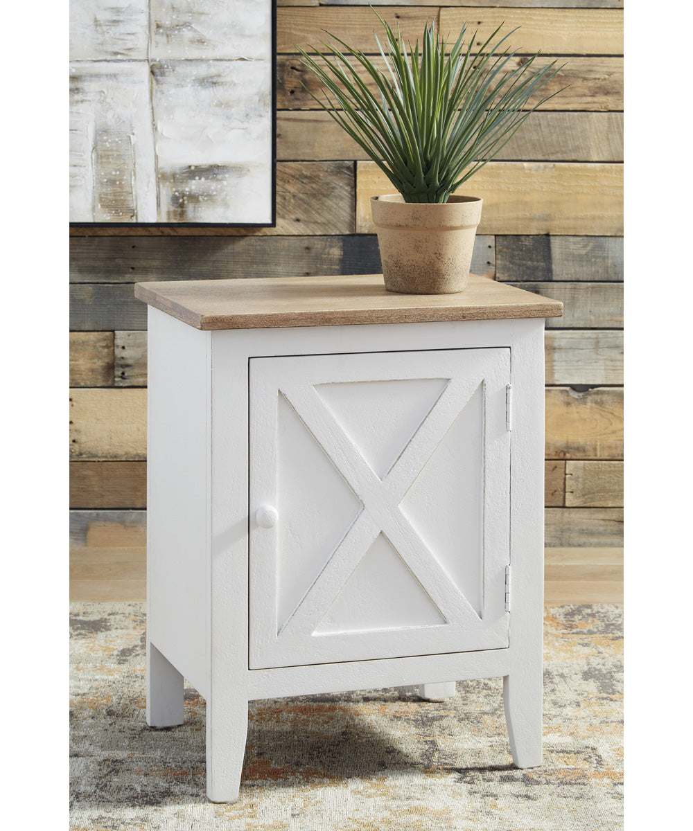 Gylesburg Accent Cabinet White/Brown