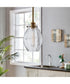 Rosslyn 1-Light Mini Pendant Antique Brass/Glass Shade