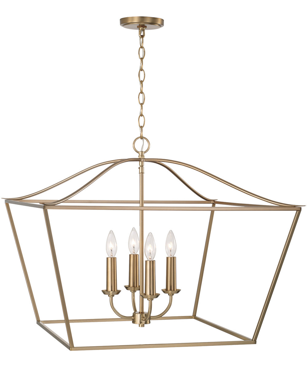 Grady 4-Light Pendant Matte Brass