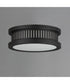 Oxford Outdoor 3-Light Flush Mount Black