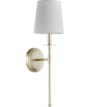 1-light Wall Mount Light Fixture Aged Silver Leaf