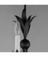 Paloma 3-Light Chandelier Anthracite