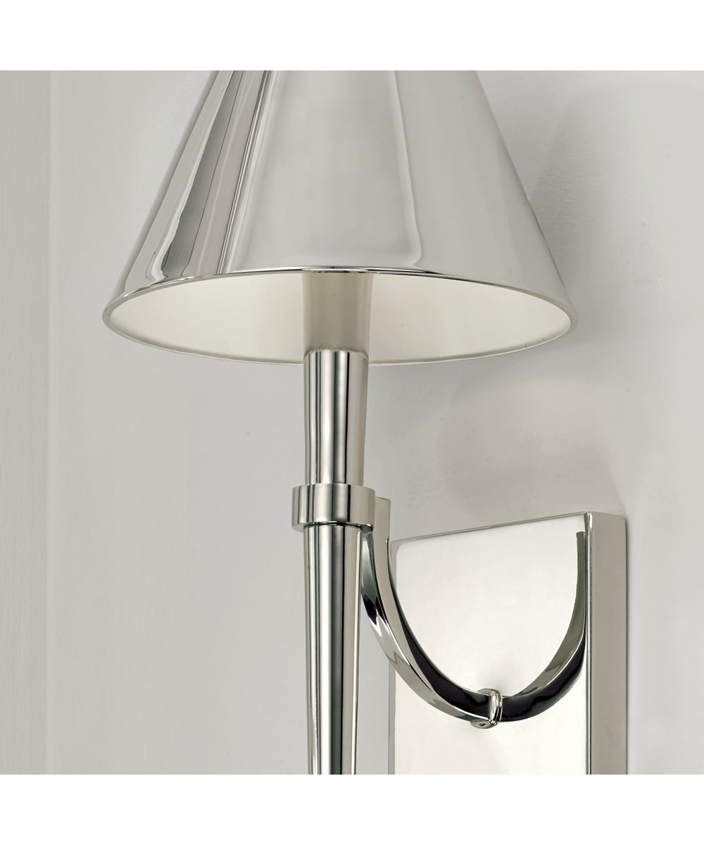 Holden 1-Light Sconce Polished Nickel