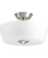 Leap 2-Light 14" Semi-Flush Mount Brushed Nickel