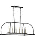 Seneca 6-Light Linear Chandelier Matte Black