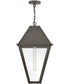 Endsley 1-Light Large Hanging Lantern in Blackened Brass