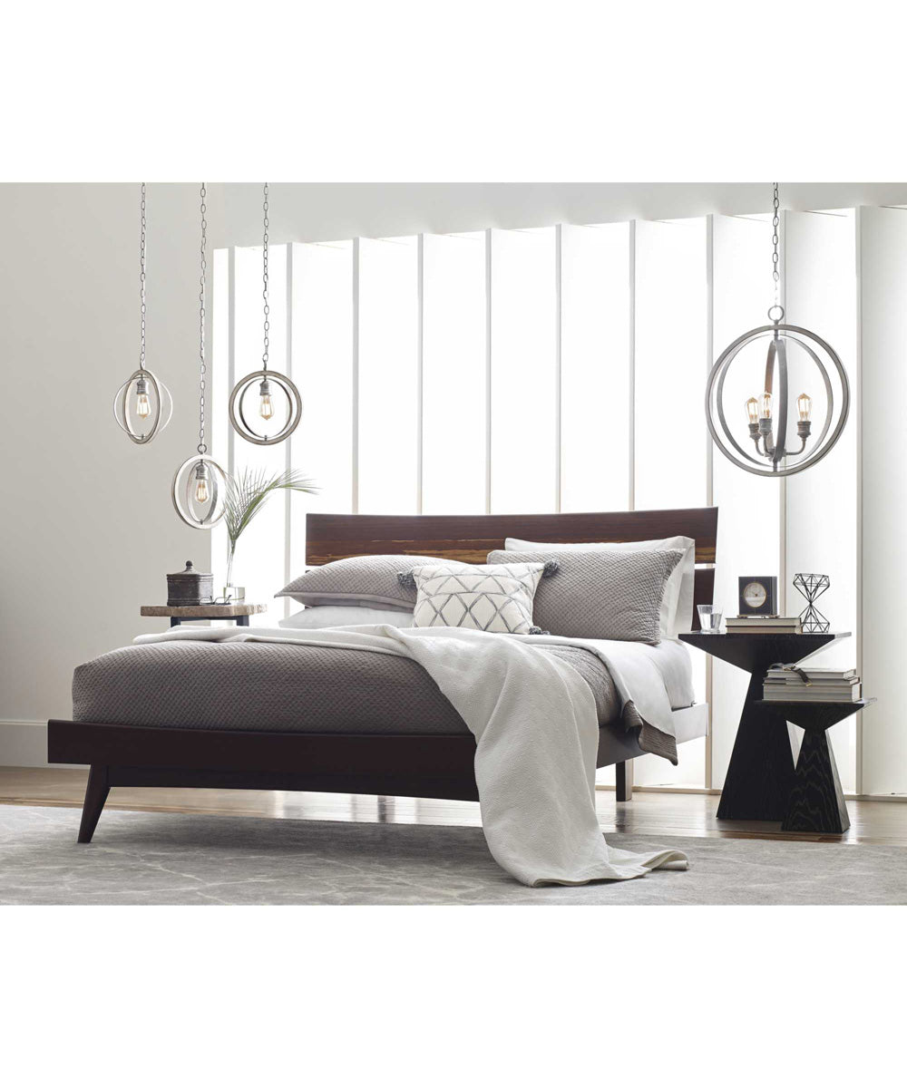 Conestee 1-Light Farmhouse Pendant Light Galvanized Finish