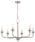 Jolenne 6-Light Chandelier Brushed Polished Nickel