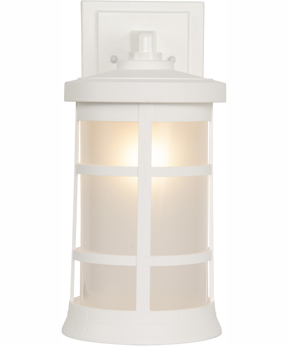 Resilience Lanterns 1-Light Outdoor Wall Lantern Matte White