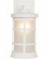 Resilience Lanterns 1-Light Outdoor Wall Lantern Matte White