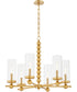 Tamara Day's Lee Boulevard 6-light Chandelier Aged Brass