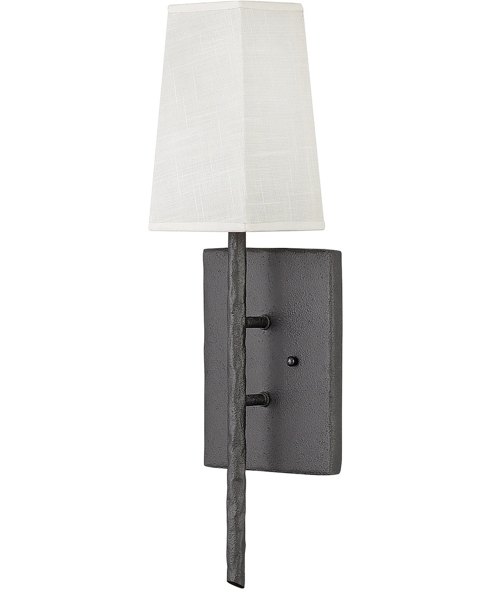 Tress 1-Light Single Light Sconce in Forged Iron