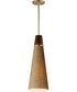 Sumatra 1-Light Pendant Natural Aged Brass