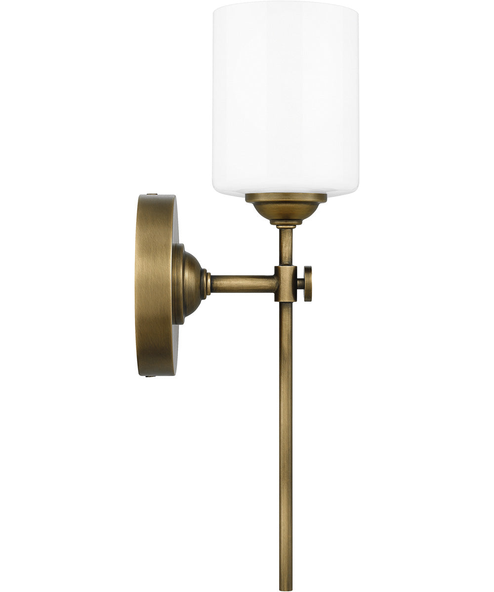 Aria Small 1-light Wall Sconce Weathered Brass